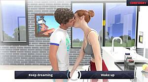 Karthik fucks riley in dream with blowjob and footjob!