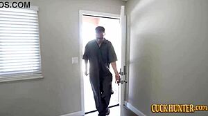 Big tits wife cheats with creampie