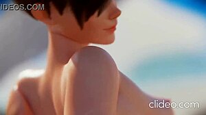 I joined widow tracer for a beach threesome with cum and orgasms