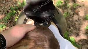 Random Jogger Gets Deepthroat on Hiking Trail POV - Candycourt