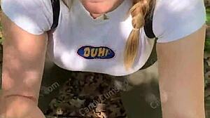 Random Jogger Gets Deepthroat on Hiking Trail POV - Candycourt