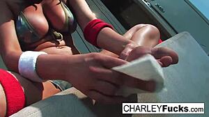 Charley chase in lucha libre foot fetish