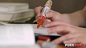 Annoying Homework Turns to Hardcore Anal Fuck