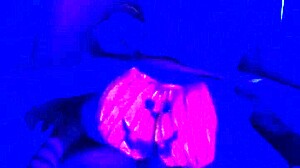 Happy halloween with the couple in costumes.