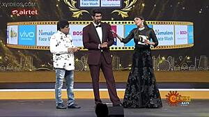 lakshmi manchu's huge tits tease with nipple pokies