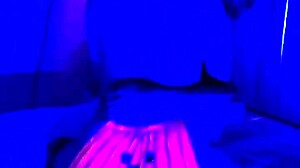 Happy halloween with the couple in costumes.