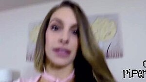 Delicious brunette babe enjoy excellent fuck