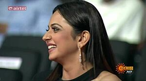 lakshmi manchu's huge tits tease with nipple pokies