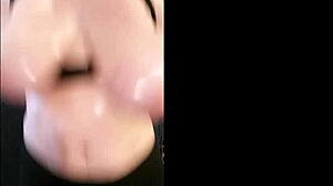 Big natural tits bounce with pleasure in oil massage