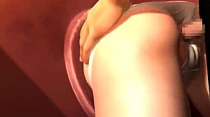 Rina explores hole in 3d hentai animation