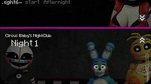entering circus baby's nightclub with thick animatronics in five lustful nights featuring gumi