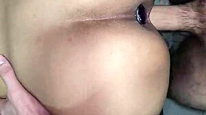 Man, I'm devouring this skinny petite girl's moaning vagina!