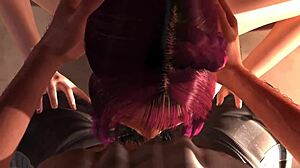 Rina explores hole in 3d hentai animation