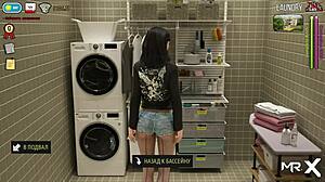 anime guy inserts cock into pussy in mens toilet