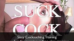 Sissy Learns To Suck Cock With Emotional Intensity