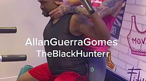 Gay MMA fighter Allan Guerra's steamy amateur encounter in gym sauna