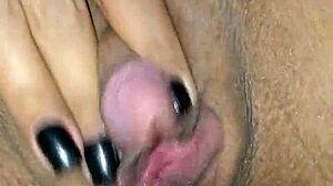 Woman Cums with Big Clit Stimulation