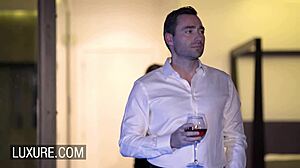 Gorgeous Brunette In Lingerie Has Group Sex Before Husband