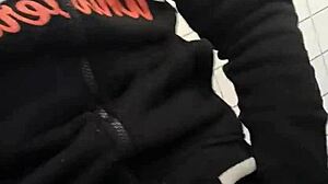 Gym Bathroom Naughtiness with Guys in Sheer Outfits!