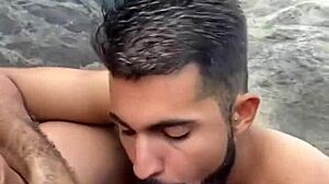 I can’t get enough of fudendo on Abrico’s rocky beach in RJ.