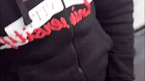 Gym Bathroom Naughtiness with Guys in Sheer Outfits!