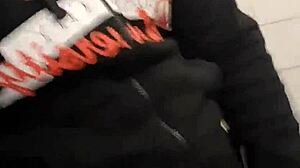 Gym Bathroom Naughtiness with Guys in Sheer Outfits!