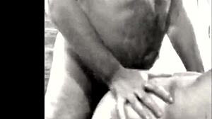 Gay hardcore sex with a chubby bear in doggy style