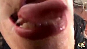 brunette latina gags on cock then takes it in asshole