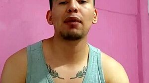 Plumber fucks me on the balcony with big cock