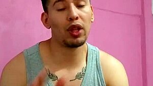 Plumber fucks me on the balcony with big cock