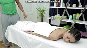 A pretty doll named Betty enjoys a sensual massage with oil and reaches climax