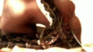 She dances provocatively while lying down with mature amateurs!