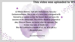F4m Domme Joi - 1 Of 12 With Orgasm Domination