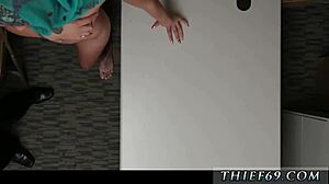 Big booty white cop catches hijab-wearing arab teen