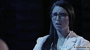 Lesbo Babe Squirts in Mouth During Threeway?