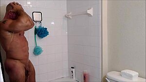 Shower time with soap and oil