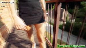 Euro slut says, give me a facial