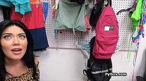 Officer Craves to Fuck Those Stunning Amateur Tits at Work