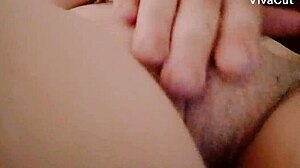 Slut fingers her perfect pussy