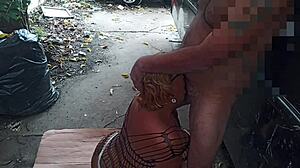 Chubby Transsexual Delivers a Skilled Blowjob to Her Tired Man