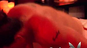 Horny swingers play a naughty outdoor game together