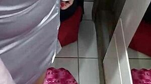 Silver satin skirt shines in Skirtshouse collection