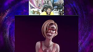 Nerd and teen get naughty in this fetish-filled cartoon