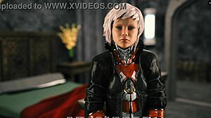 Lesbian sex in 3D hentai game