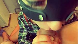 Redhead Gets Cumshot in Throat During Blowjob!