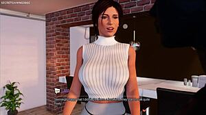 Lara Croft's Wet Pussy Masturbation Close-Up in Solo Shower Action - 3D Hentai Game