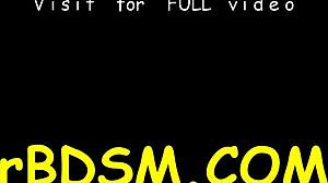 Hard Spanking For Masked Brunette Babe In BDSM Fetish!