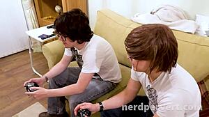 Poppy mcquire licks boyfriend's cock!