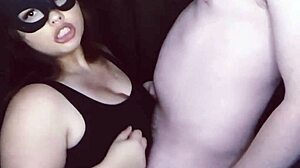 Slutty bunny swallows three cum loads
