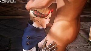 I'm a Cute Blonde Demon in Skyrim Getting My Ass Fucked Hard